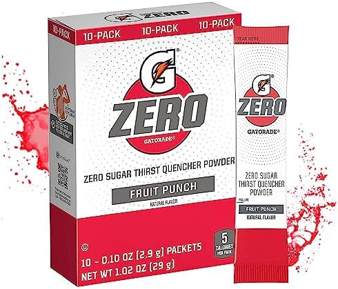 ZERO Gatorade FRUIT POUNCH (caja con 10 sobres)