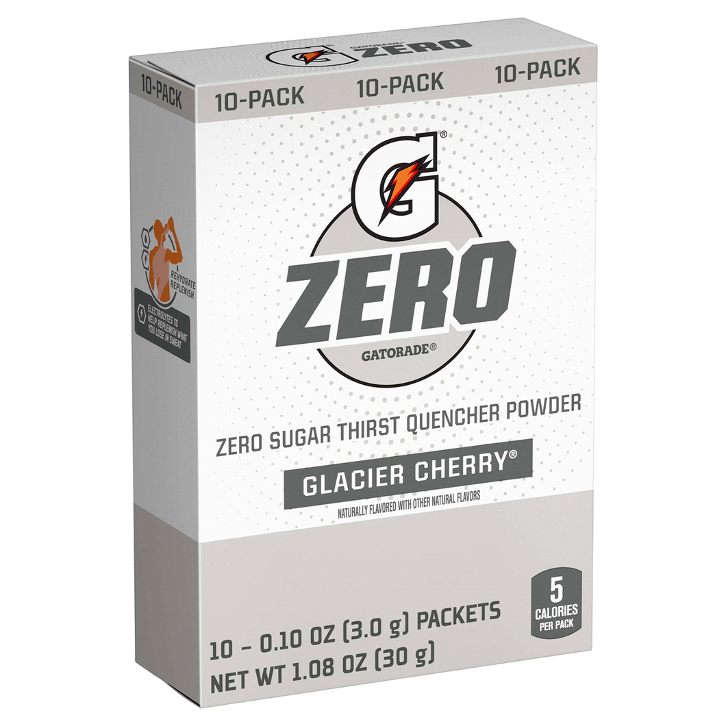 ZERO Gatorade GLACIER CHERRY (caja con 10 sobres)